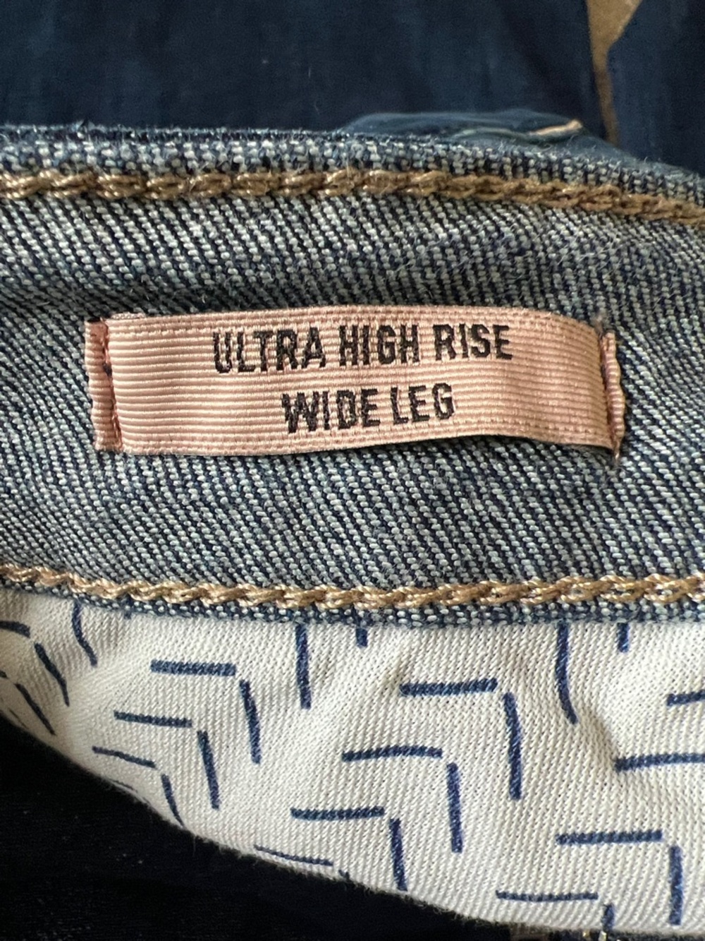Ariat Ultra High Rise Wide Leg Denim Blue Jeans. Size 25R. - Picture 5 of 7